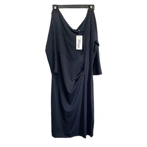 Meaneor Women’s Asymmetrical V-Neck Dress